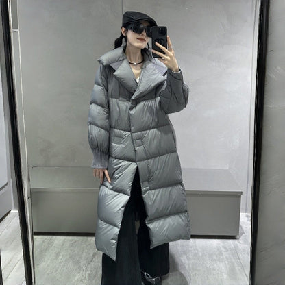 Long Pleeve Padded Polyester Coat Plus Size Loose