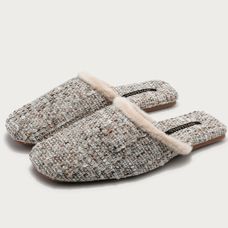 Winter Simple Thicken Warm Home Slippers