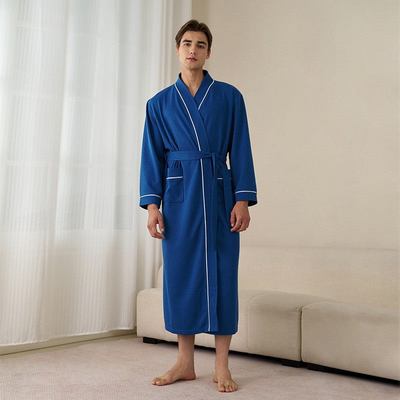 Men's Loose Long Sleeve Absorbent Robe