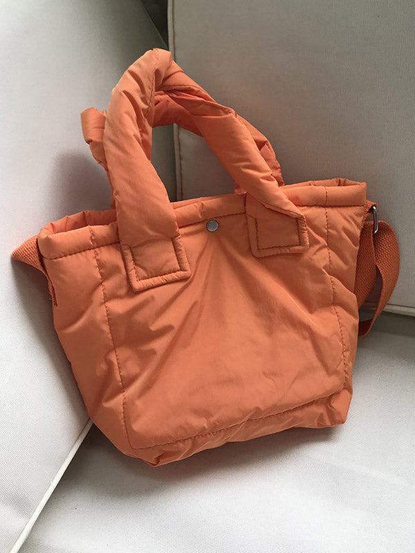 Simple Casual Padded 6 Colors Handbag