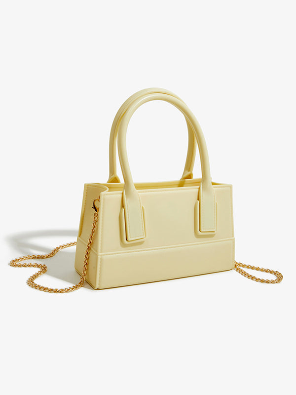 Chains Solid Color Crossbody Bags