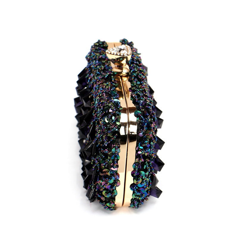 Sequined Silk Banquet Handbag