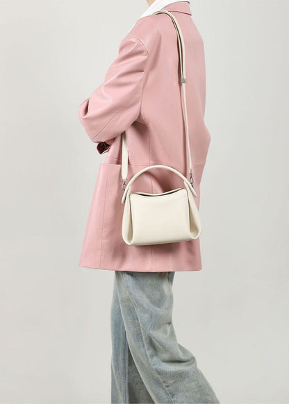 Structured Leather Crossbody Bag With Handle