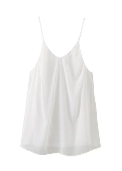 Spaghetti Strap White Dress Lightweight A line