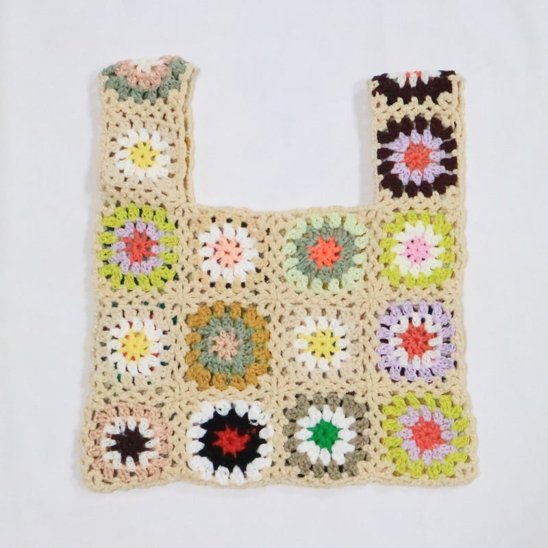 Crochet Granny Square Bag Patchwork Bag