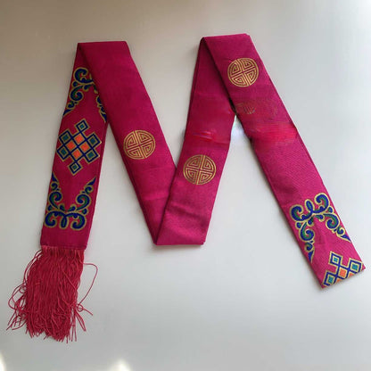 Unisex Tibetan, Nepalese, Tibetan-Style Costume Embroidery, Ethnic Minority Tibetan Robes, Tibetan Skirts, Fringed Belts, Waist Ornaments