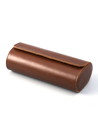 Minimalist Watch Roll Travel Case for 3 Watches