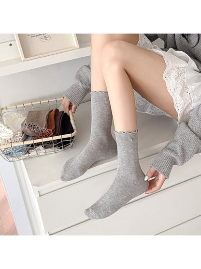 Rufia - Disc Decor Women's Mid-Calf Capsule Socks