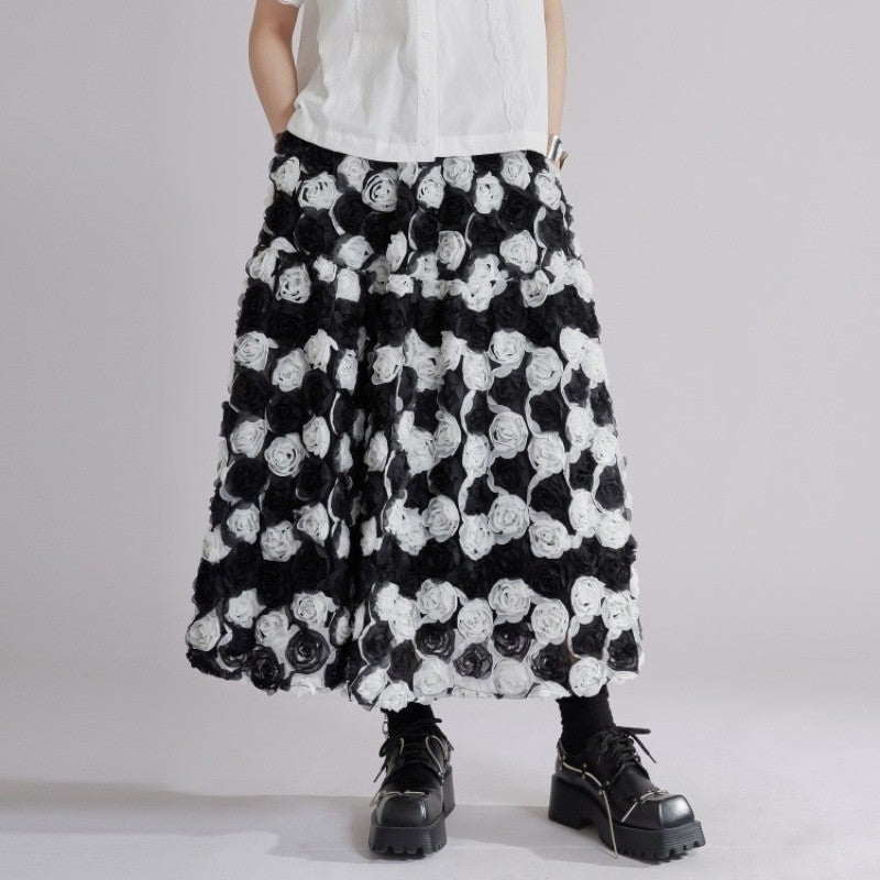Floral Embroidered Skirt