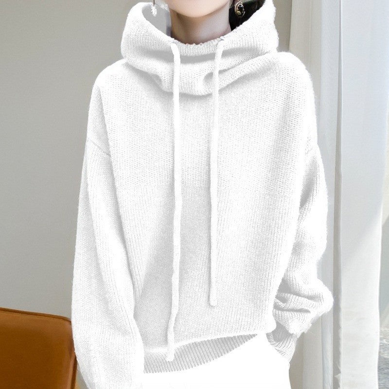 Solid Color Loose Knit Sweater