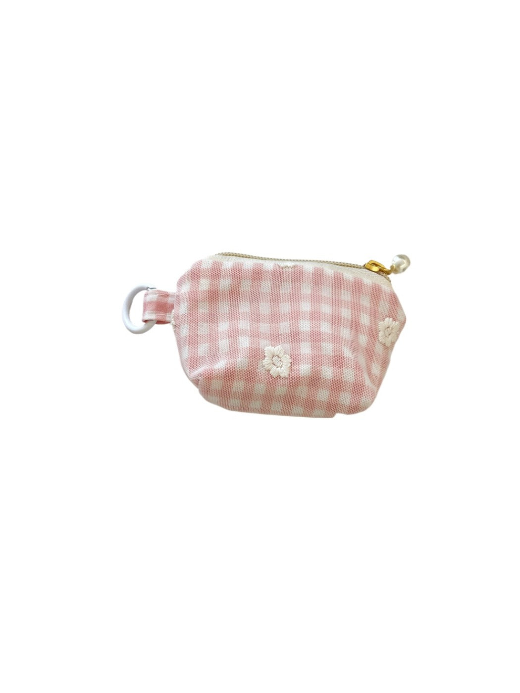 Cosbai - Mini Plaid Coin Purse with Zipper