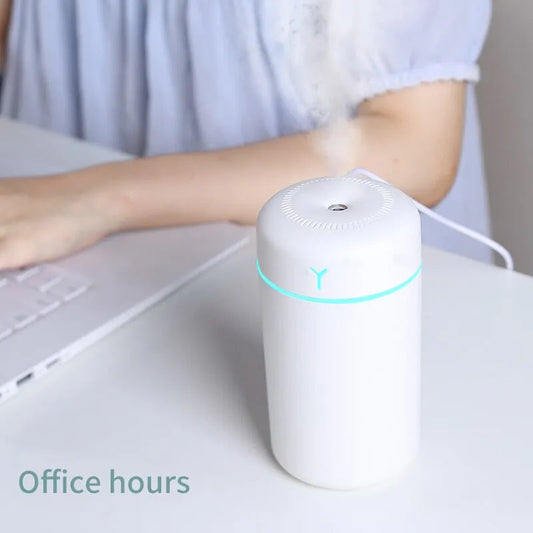 1 Pcs Portable 390Ml Air Humidifier Aromatherapy Humidificador For Home Car Usb Sprayer With Led Color Night Lamp Purifier