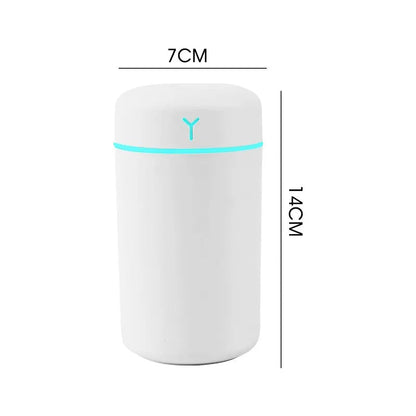 1 Pcs Portable 390Ml Air Humidifier Aromatherapy Humidificador For Home Car Usb Sprayer With Led Color Night Lamp Purifier