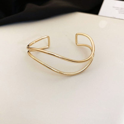 Metal Irregular Opening Bracelet