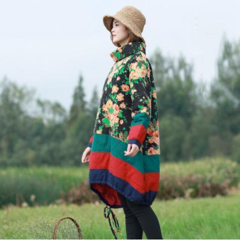 Long Vintage Cotton And Linen Jacket For Women