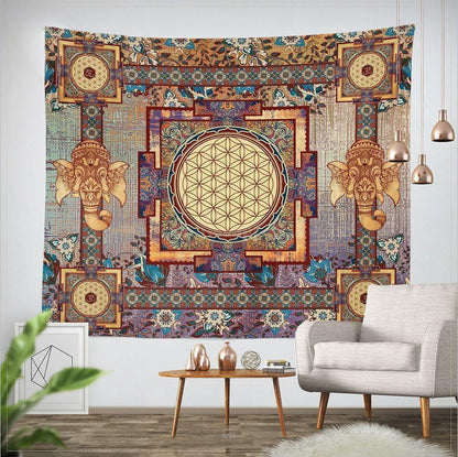 New Ethnic Style Home Tapestry Printing Beach Towel Wall Hanging