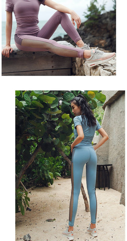 New Yoga Pants Female European And American Peach Hip Pants Running Fitness Sports Tights Women Quick-Drying Pants