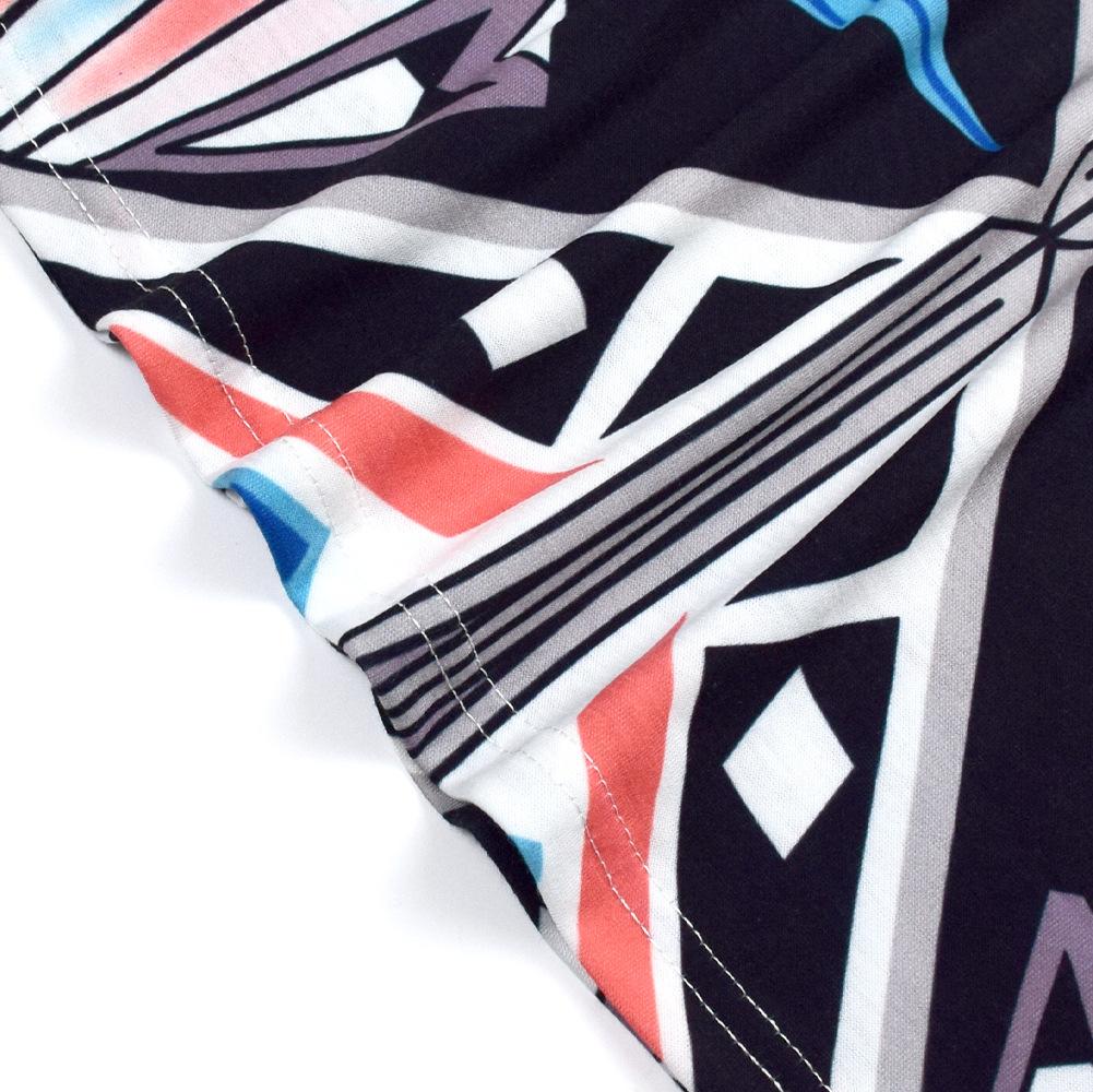 Summer New Exotic Print Skirt With Big Swing Skirt