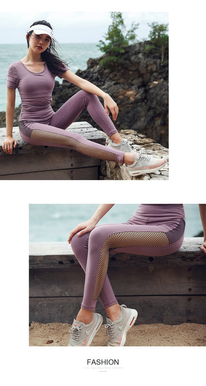 New Yoga Pants Female European And American Peach Hip Pants Running Fitness Sports Tights Women Quick-Drying Pants