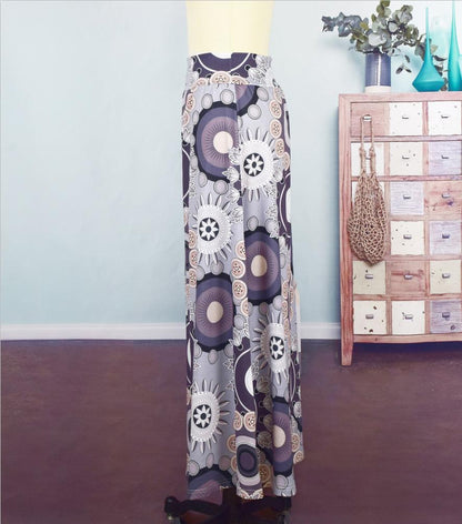 Summer New Exotic Print Skirt With Big Swing Skirt