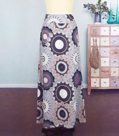 Summer New Exotic Print Skirt With Big Swing Skirt