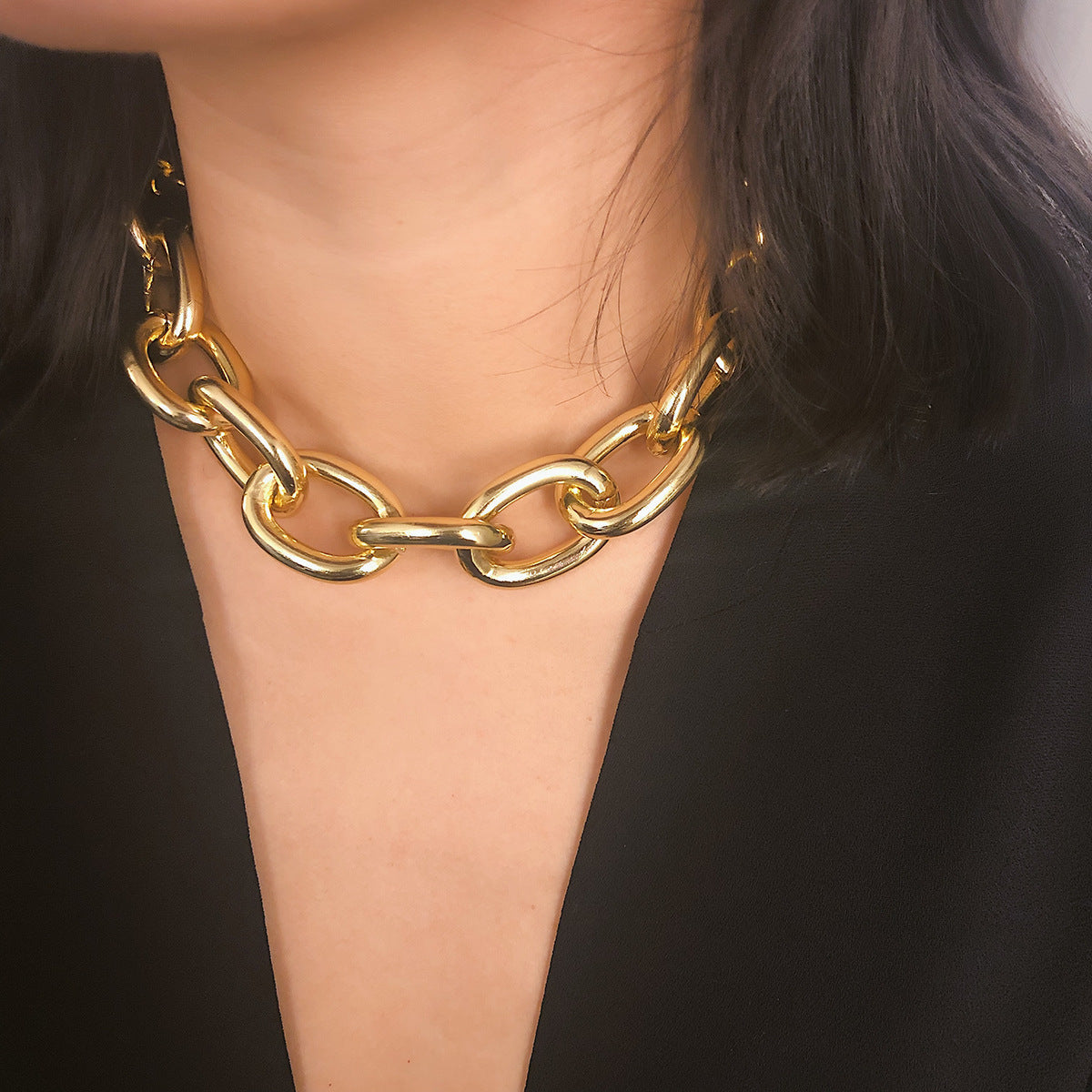 Trendy Minimalist Metal Chain Necklace For Women