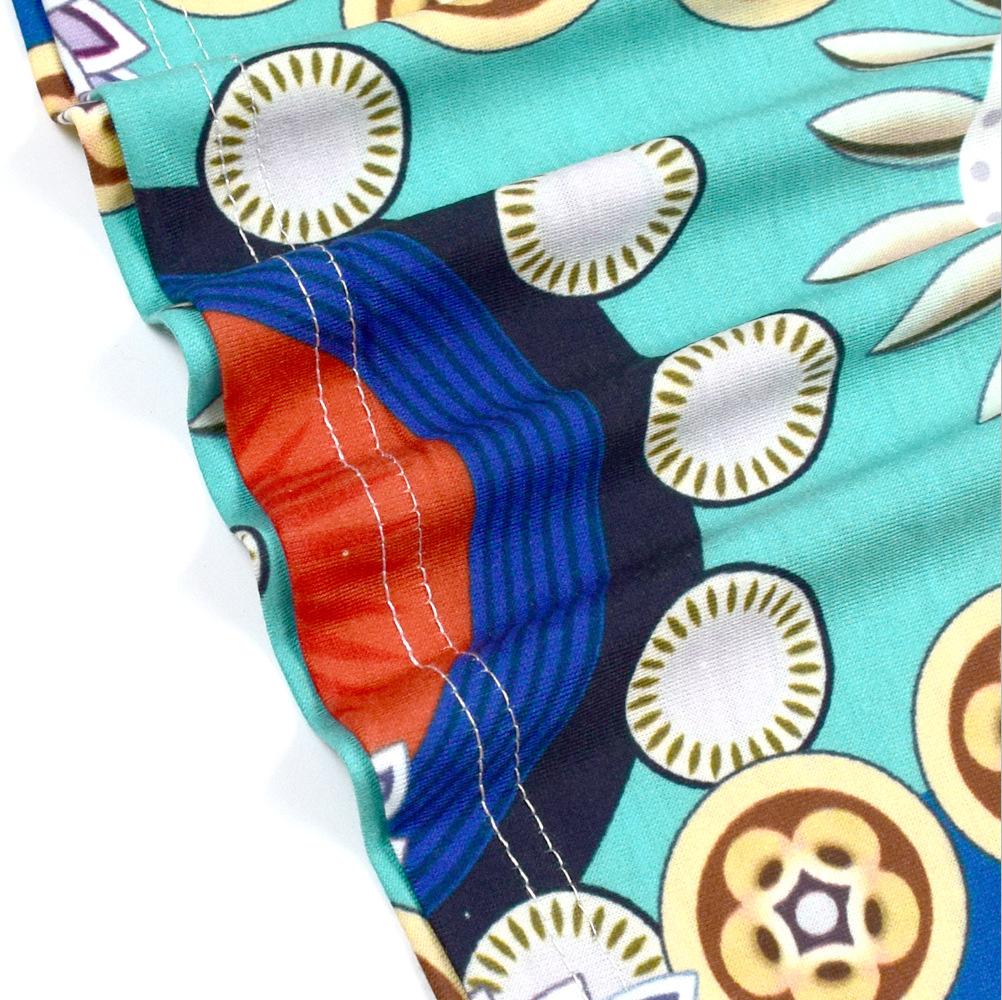 Summer New Exotic Print Skirt With Big Swing Skirt