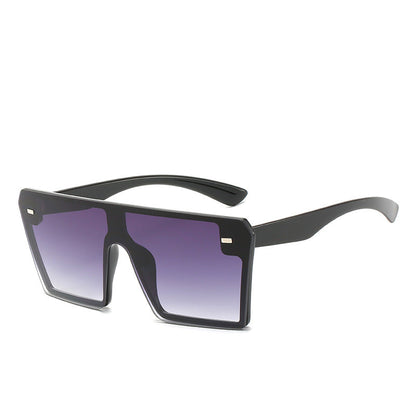 Trendy Gradient Color Sunglasses Fashionable Oversized Eyewear