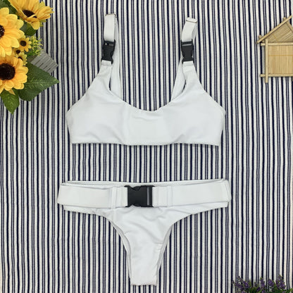Women'S Bikini Buckle Split Swimsuit