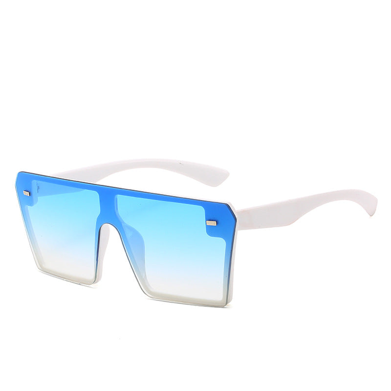 Trendy Gradient Color Sunglasses Fashionable Oversized Eyewear