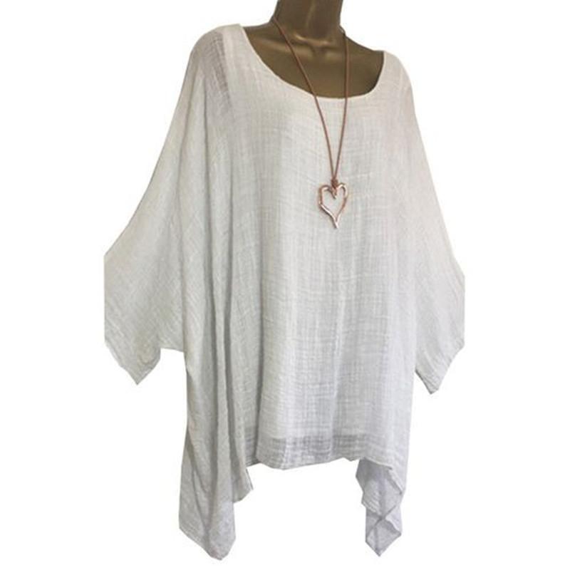 Irregular Sleeves And Hem Blouse Fashion Solid Color O-Neck Casual Jacket