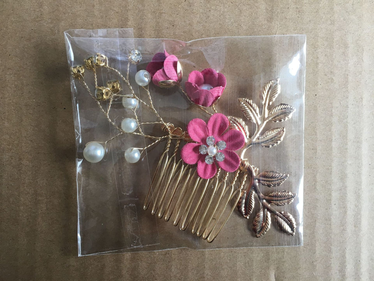 Bridal Floral Hair Accessories Forest Style Blue Flower Hairpin Wedding Hairpiece