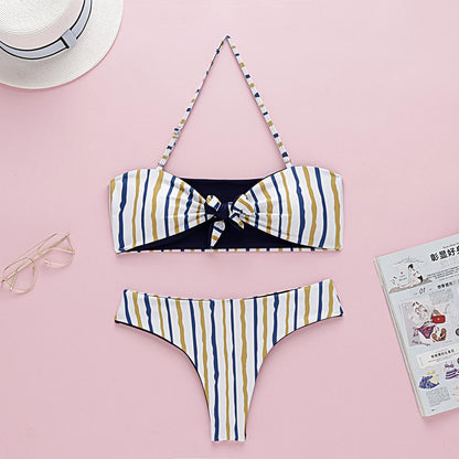 Bikini Swimsuit Sexy Small Fresh Popular Double-Sided Swimsuit