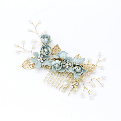 Floral Hair Combs for Weddings and Parties, Elegant Kids Hair Accessories