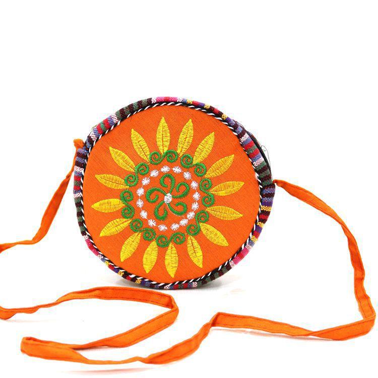Tibet National Wind Sunflower Bags Canvas Bags Single Shoulder Bags