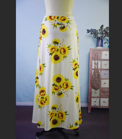 Summer New Exotic Print Skirt With Big Swing Skirt
