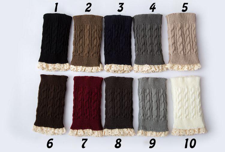 Boot Cuff Thick Short-Sleeved Thick Thick Bamboo Knit Wool Yarn Socks - 12