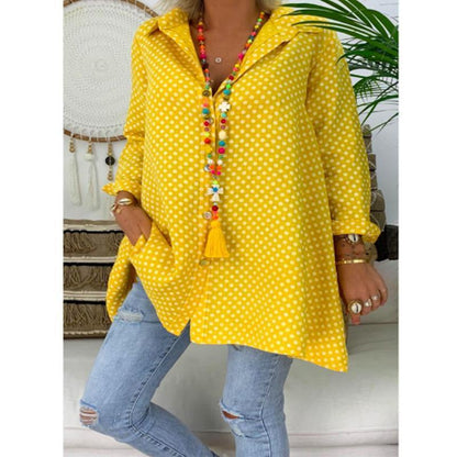 Big Size Shirt With Dot Printing