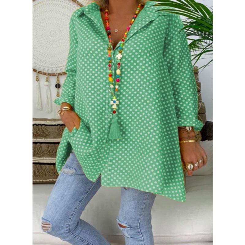 Big Size Shirt With Dot Printing