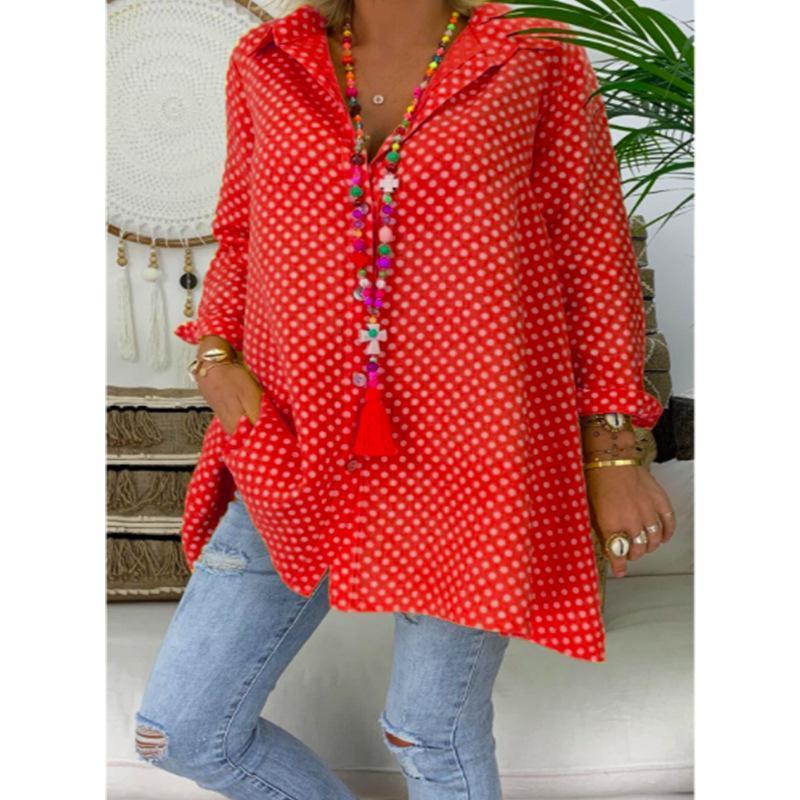 Big Size Shirt With Dot Printing
