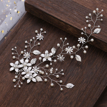 Gold Leaf Flower Headband Wedding Accessories