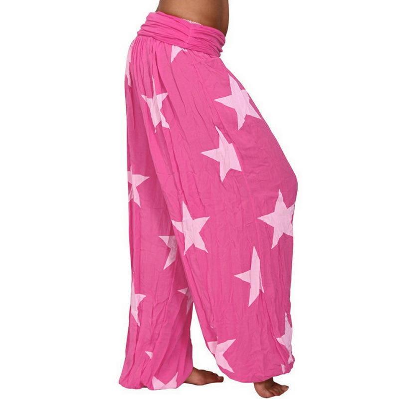 Digital Printed Ethnic Loose Wide-Leg Pants