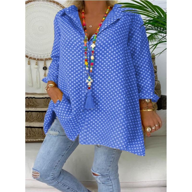 Big Size Shirt With Dot Printing