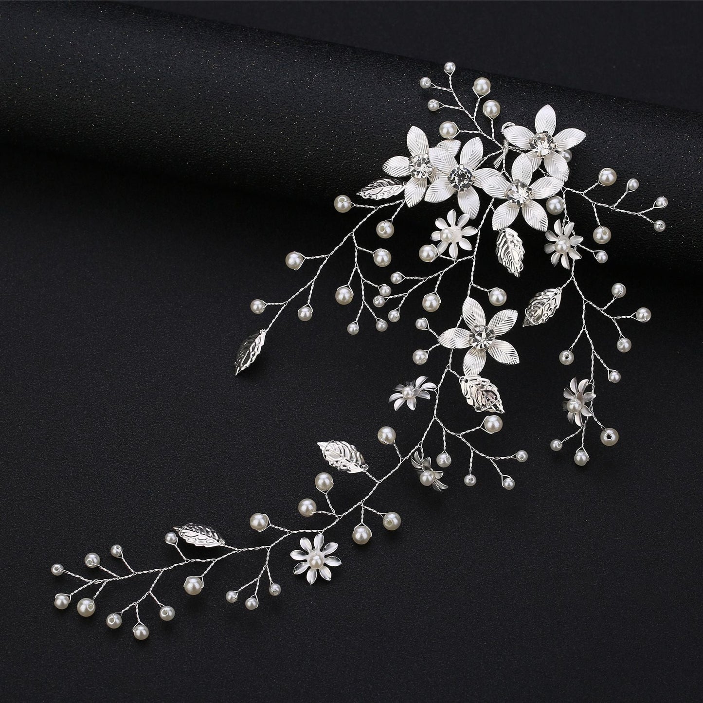 Gold Leaf Flower Headband Wedding Accessories