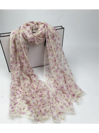 Scarvii - Women's Floral Patterned Scarf - Versatile &amp; Stylish