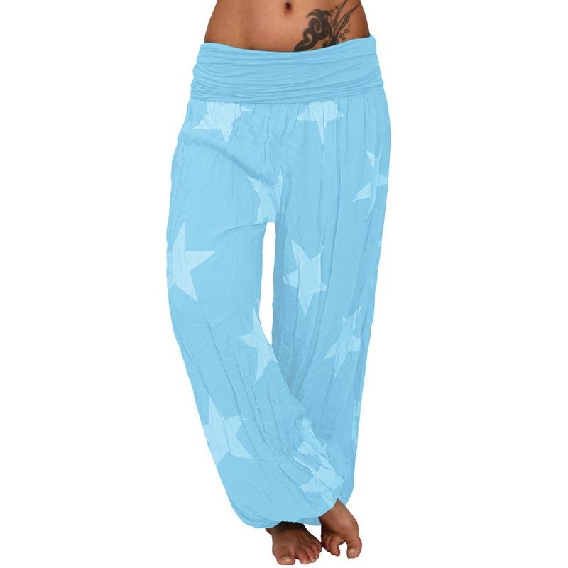 Digital Printed Ethnic Loose Wide-Leg Pants
