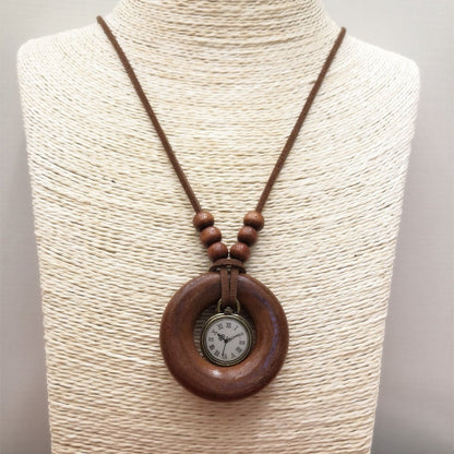 Original Retro Long Sweater Chain Fashion Joker Multi-Element Cotton And Linen Accessories Pendant Necklace