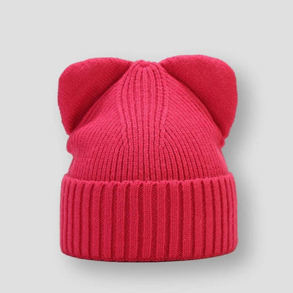 Sky Madrid Knitted Ear Beanie