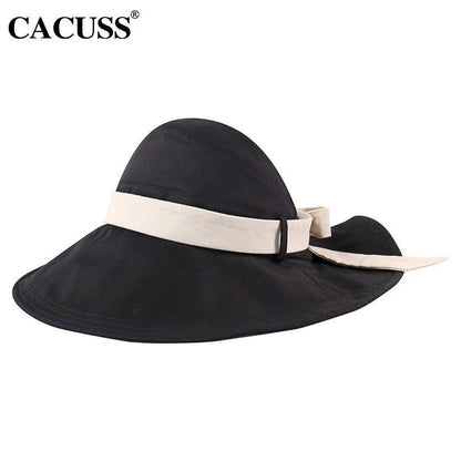 Summer Women'S Empty Top Big Brim Cover Face Fisherman Hat