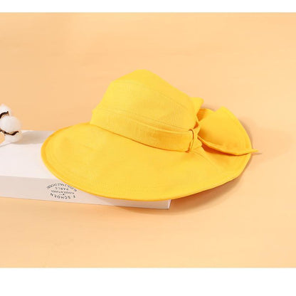 Summer Women'S Empty Top Big Brim Cover Face Fisherman Hat